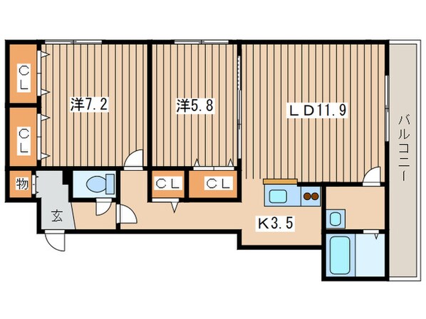 ユウスクエアの物件間取画像